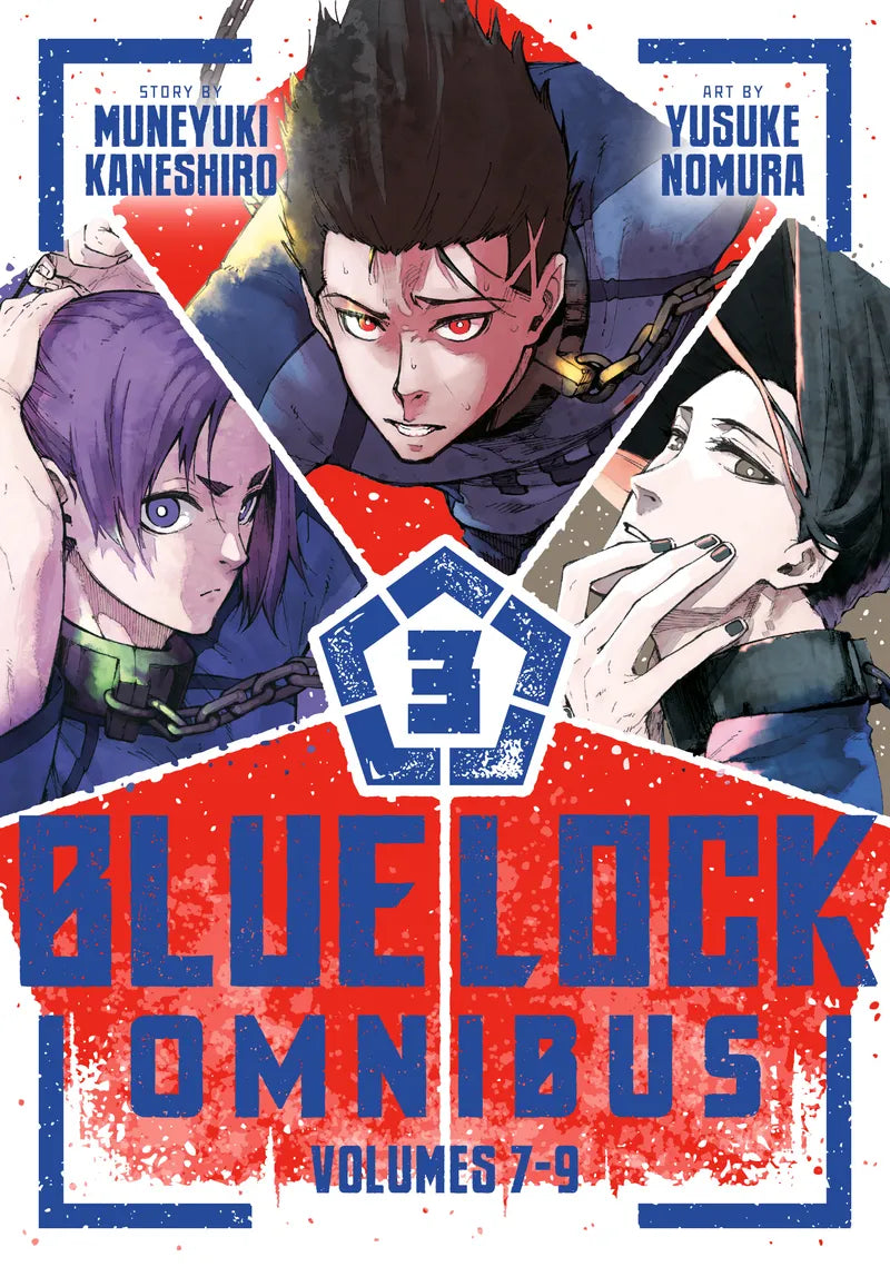 Blue Lock Omnibus 3 (Vol. 7-9) — manga cover