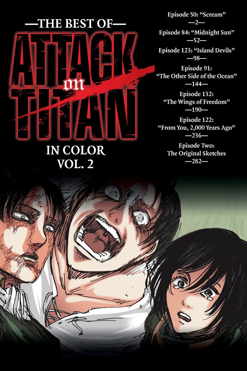 The Best of Attack on Titan: In Color Vol. 2 — manga cover