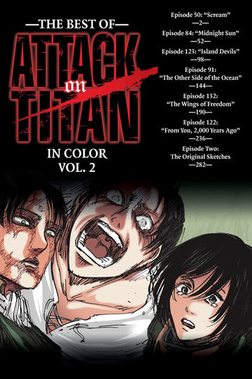 The Best of Attack on Titan: In Color Vol. 2 — manga cover