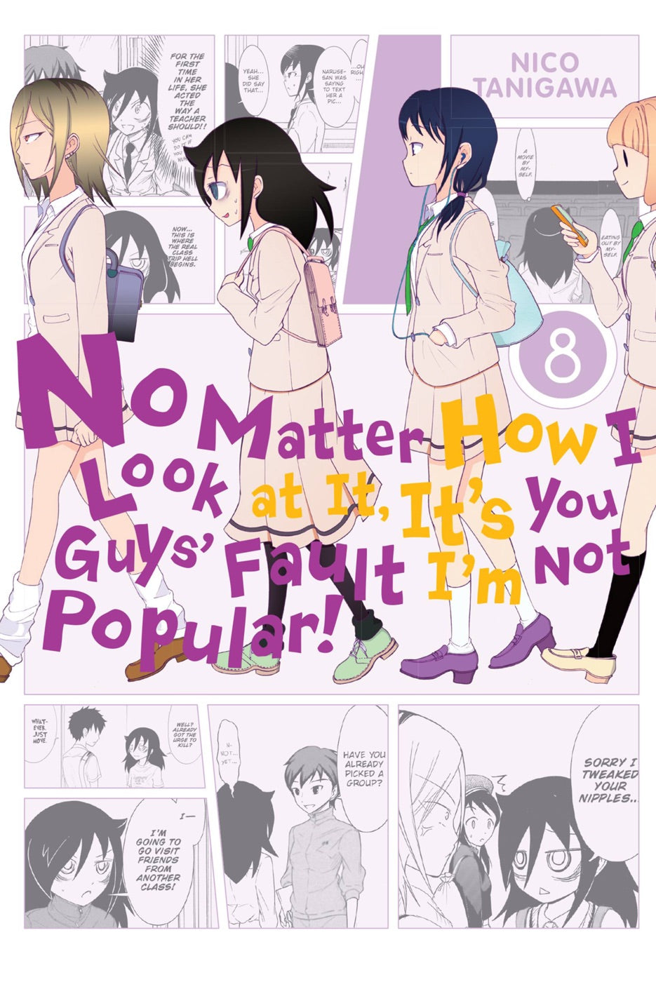 No Matter How I Look At It, It's You Guys' Fault I'm Not Popular, Vol. 8 — manga cover