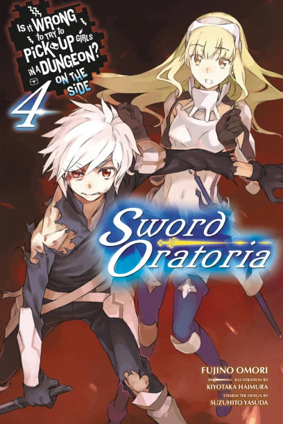 Is It Wrong to Try to Pick Up Girls in a Dungeon? On the Side: Sword Oratoria, Vol. 4 — manga cover