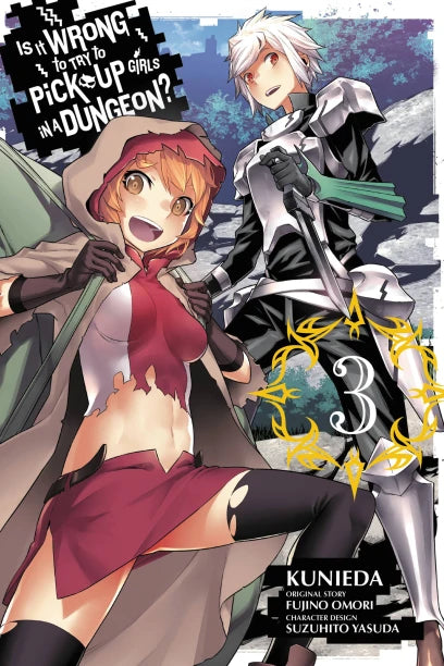 Is It Wrong to Try to Pick Up Girls in a Dungeon?, Vol. 3 (Manga) — manga cover