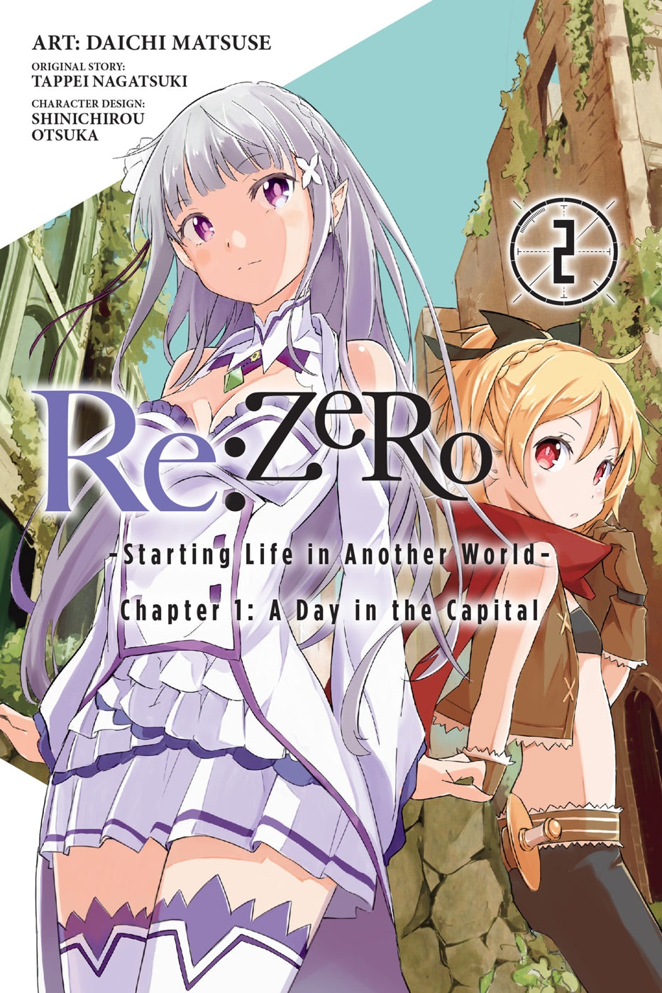 Re:ZERO -Starting Life in Another World-, Chapter 1: A Day in the Capital, Vol. 2 (manga) — manga cover