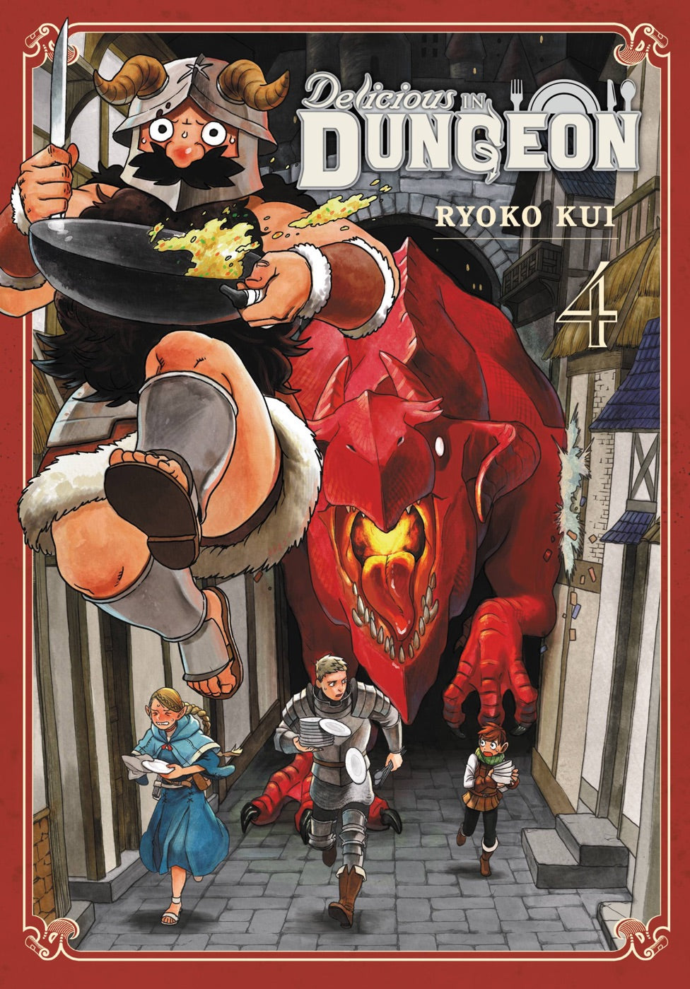 Delicious in Dungeon, Vol. 4 — manga cover