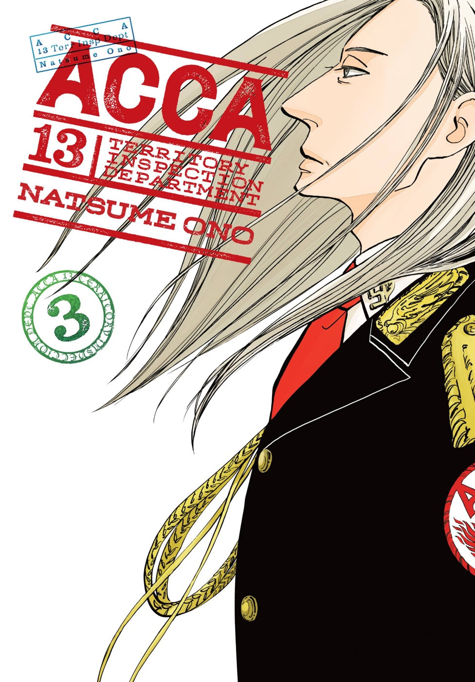 ACCA 13-Territory Inspection Department, Vol. 3 — manga cover