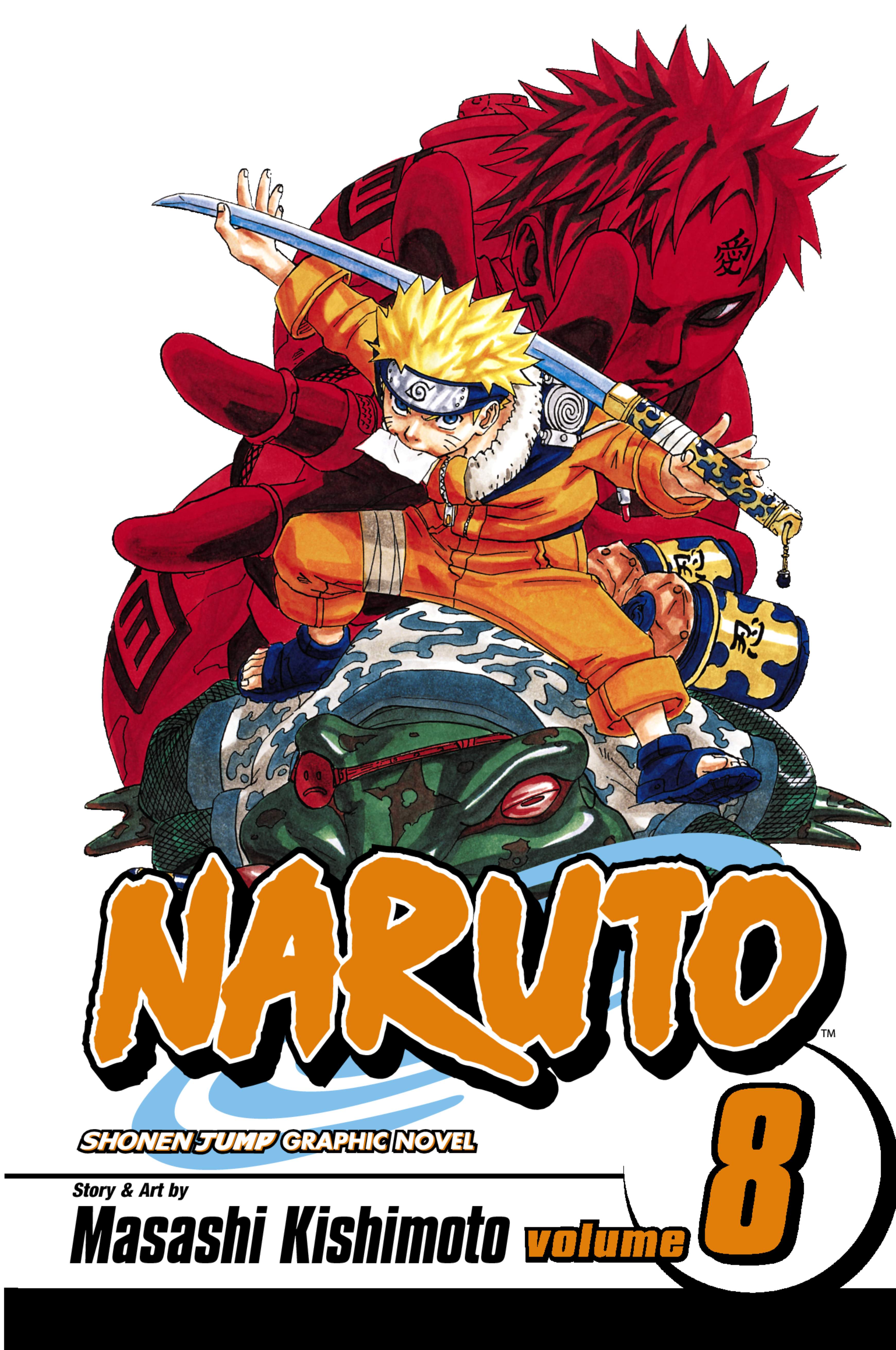Naruto, Vol. 8 — manga cover