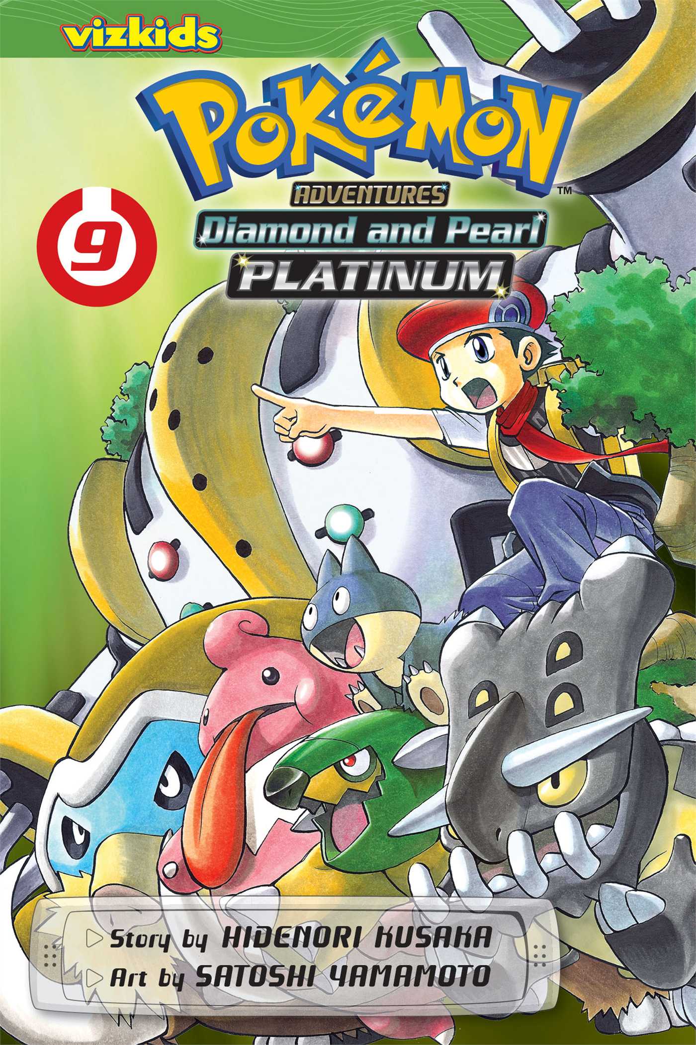 Pokémon Adventures: Diamond and Pearl/Platinum, Vol. 9 — manga cover