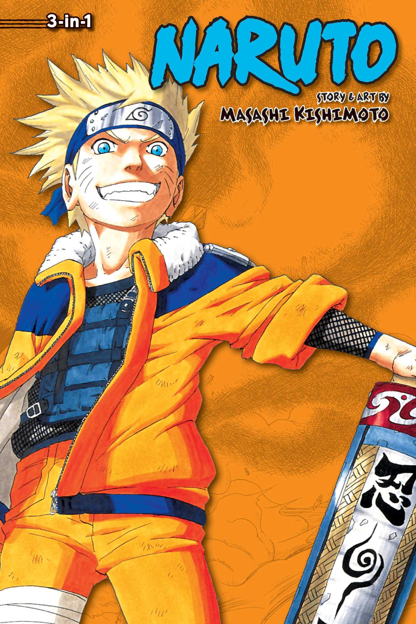 Naruto (3-in-1 Edition), Vol. 4 — manga cover