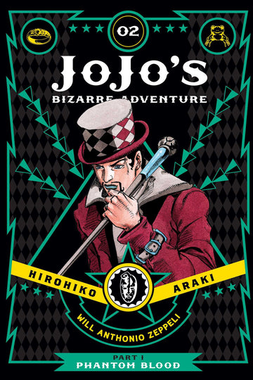 JoJo's Bizarre Adventure: Part 1--Phantom Blood, Vol. 2 — manga cover
