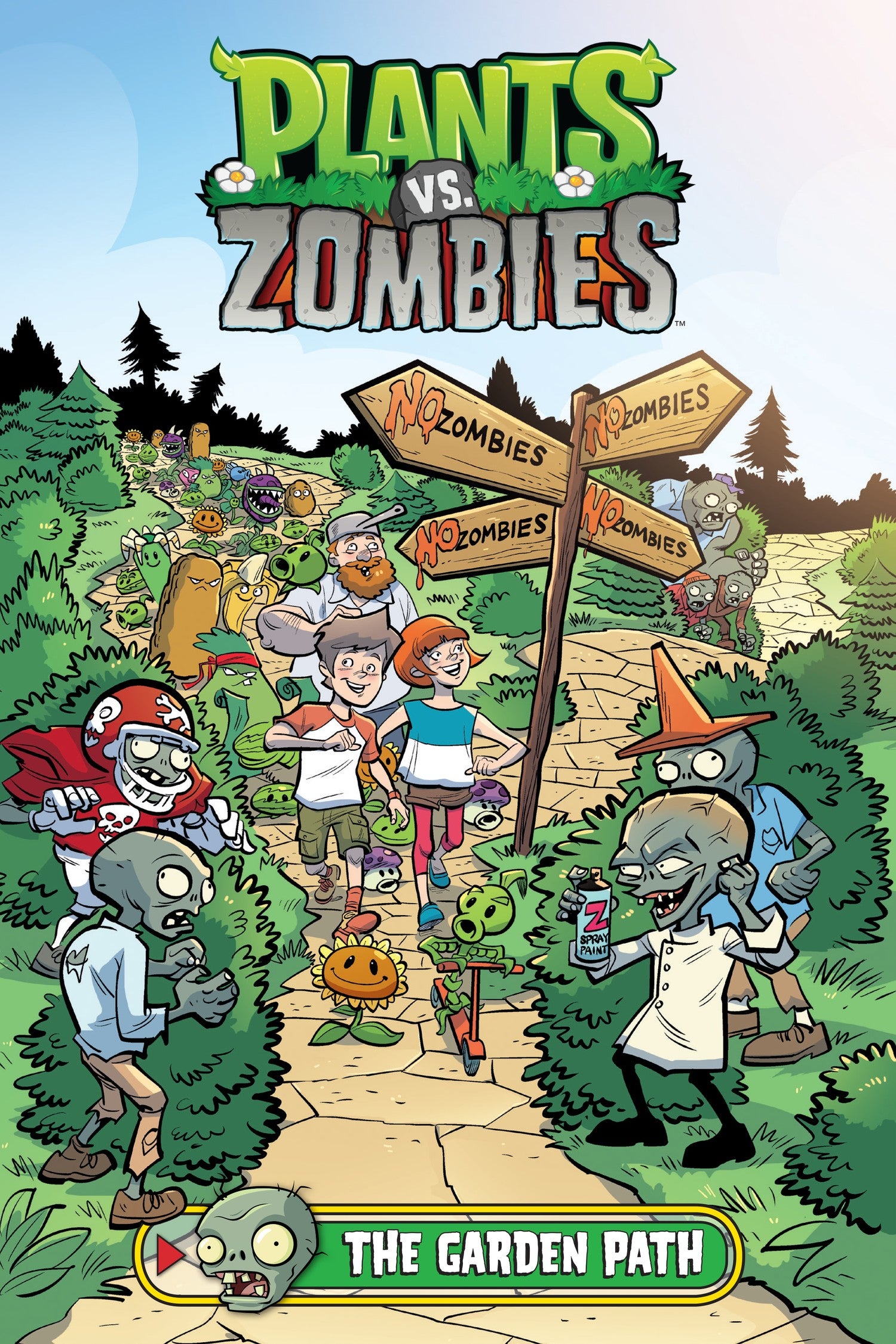 Plants vs. Zombies Volume 16: The Garden Path — manga cover