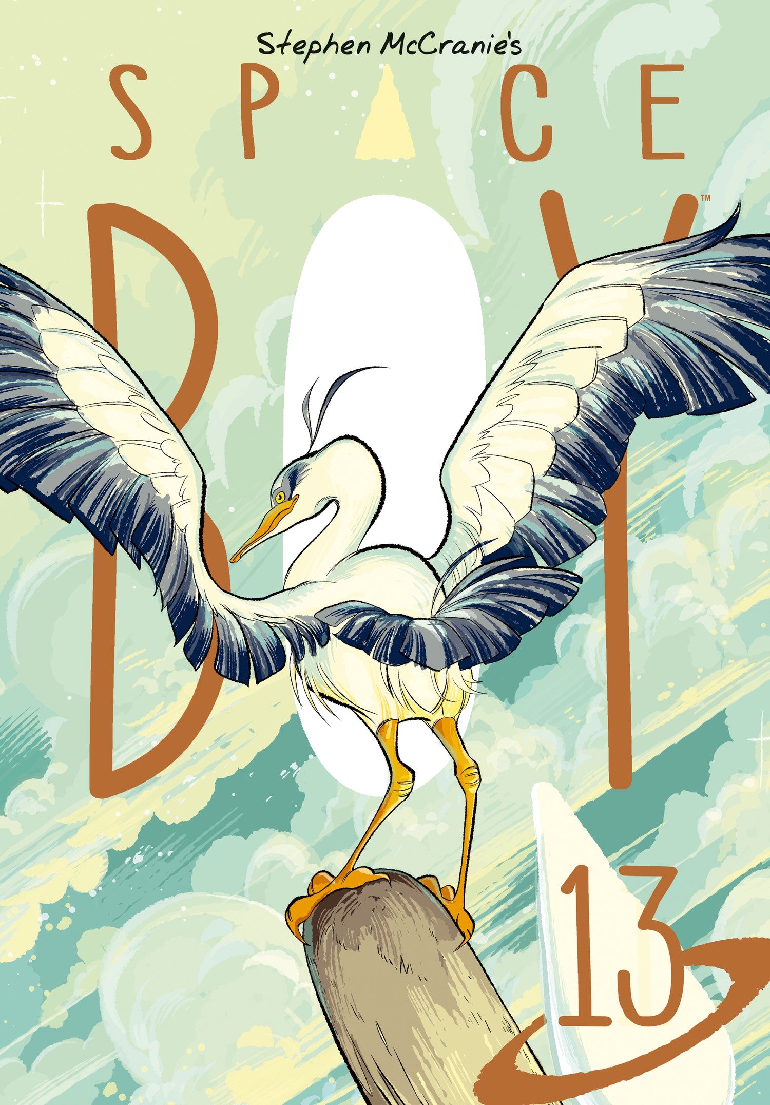 Stephen McCranie's Space Boy Volume 13 — manga cover