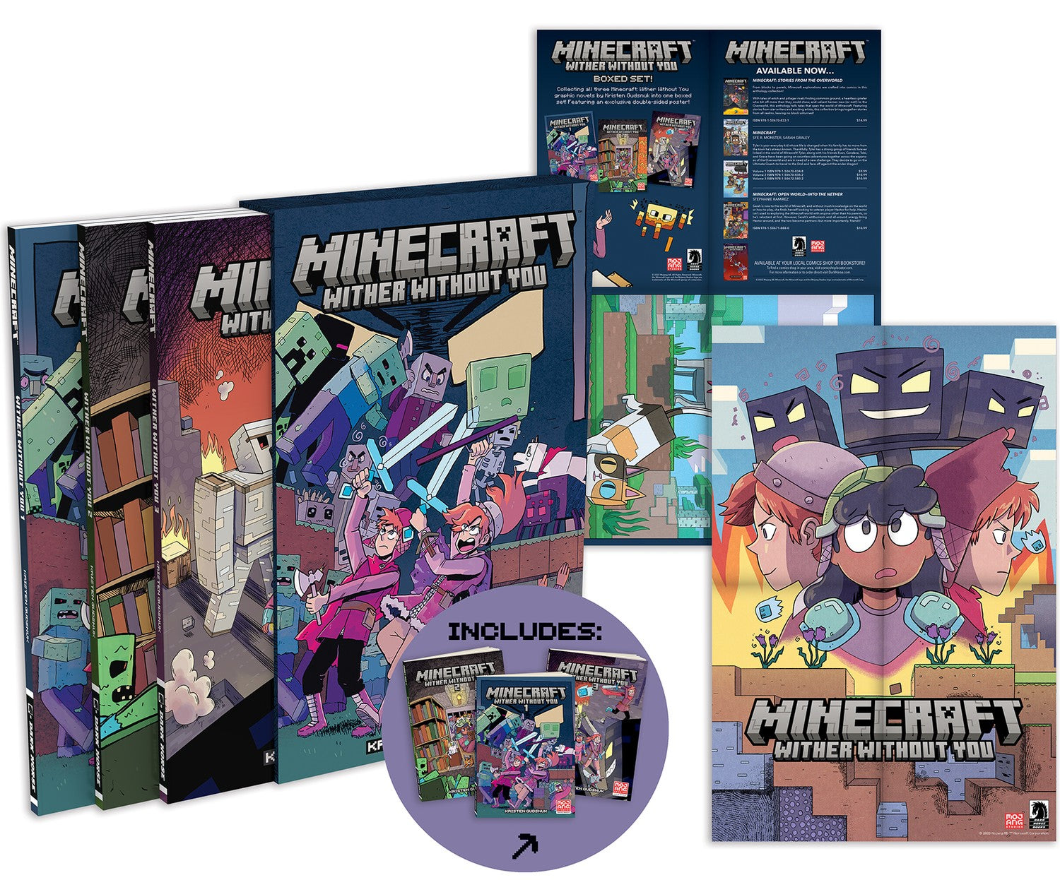 Minecraft: Wither Without You Boxed Set (Graphic Novels) — manga cover