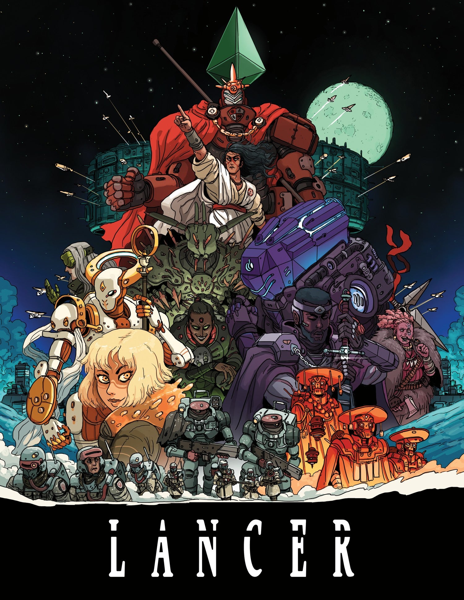 Lancer TTRPG Core Rulebook — manga cover