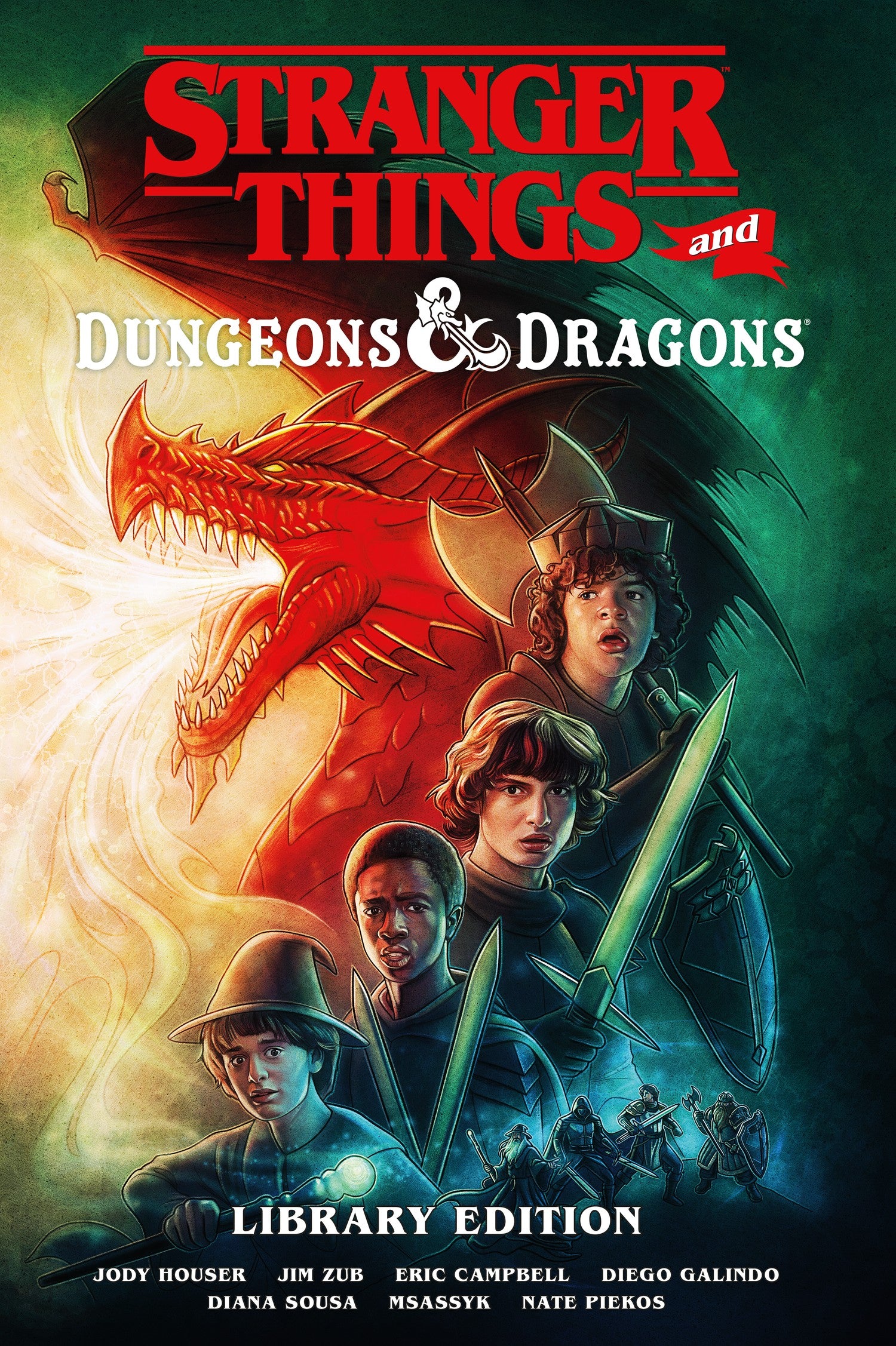 Stranger Things and Dungeons & Dragons Library Edition — manga cover