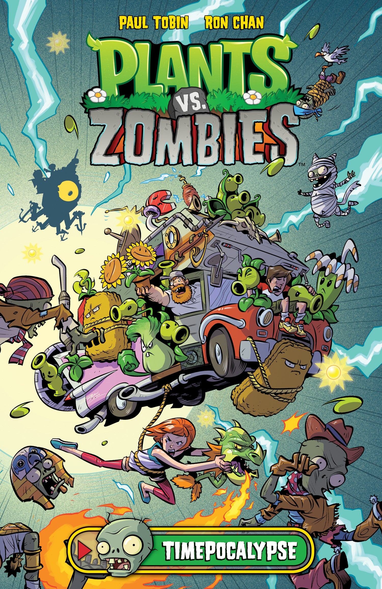 Plants vs. Zombies Volume 2: Timepocalypse — manga cover