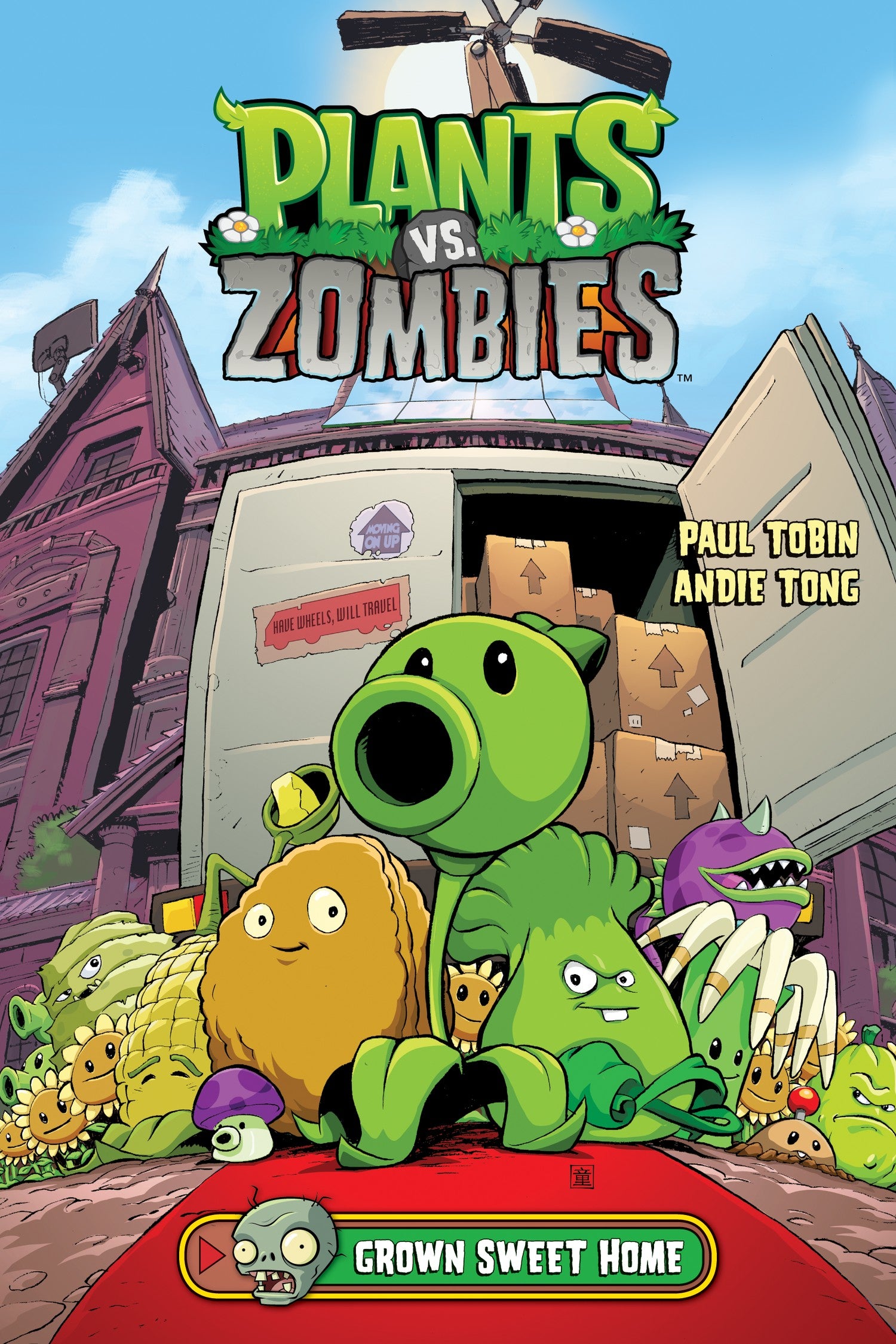 Plants vs. Zombies Volume 4: Grown Sweet Home — manga cover
