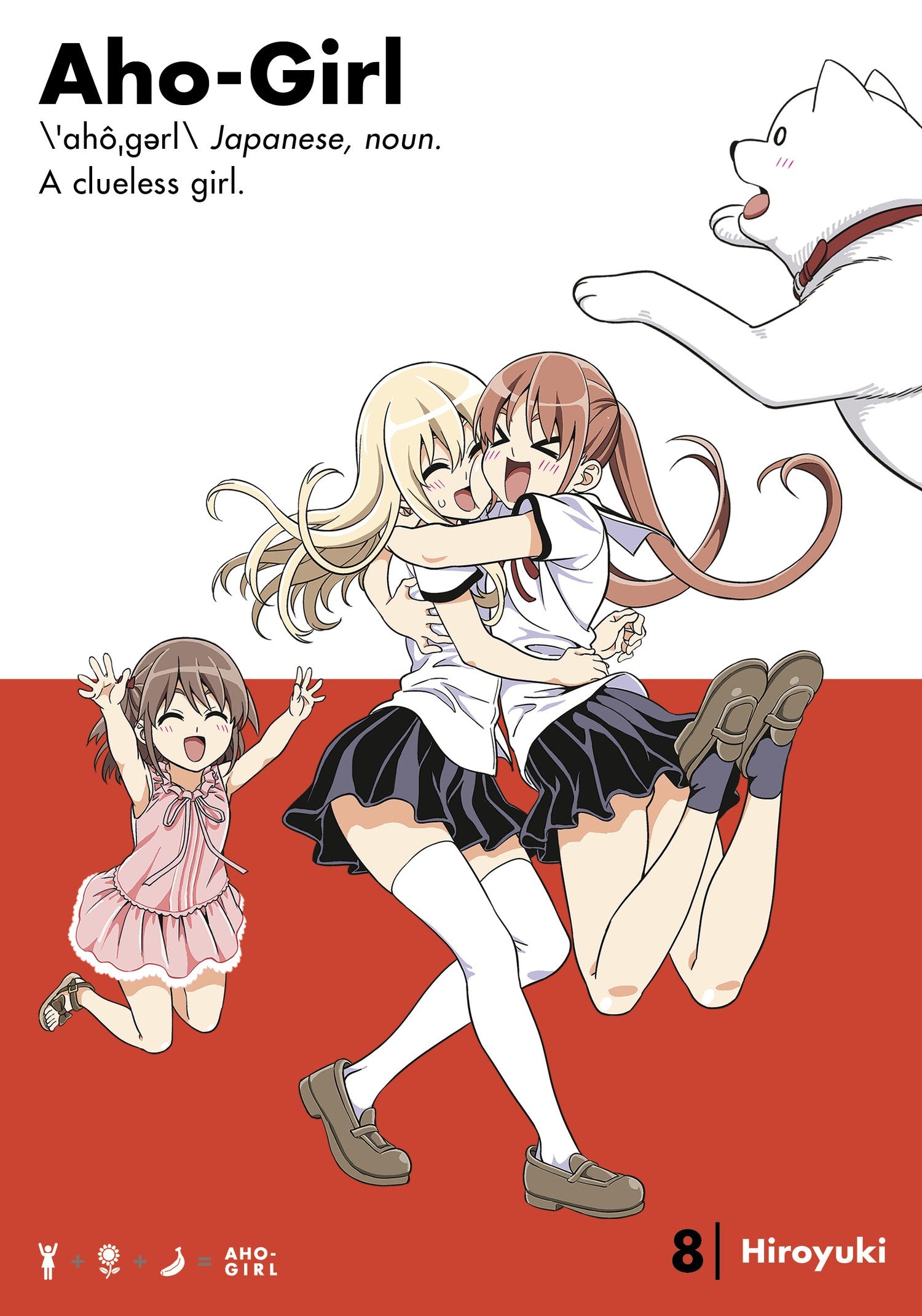 Aho-girl: A Clueless Girl 8 — manga cover