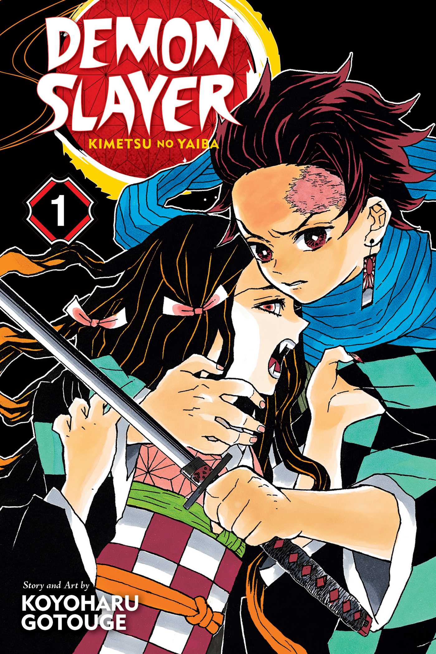 Demon Slayer: Kimetsu no Yaiba, Vol. 1 — manga cover