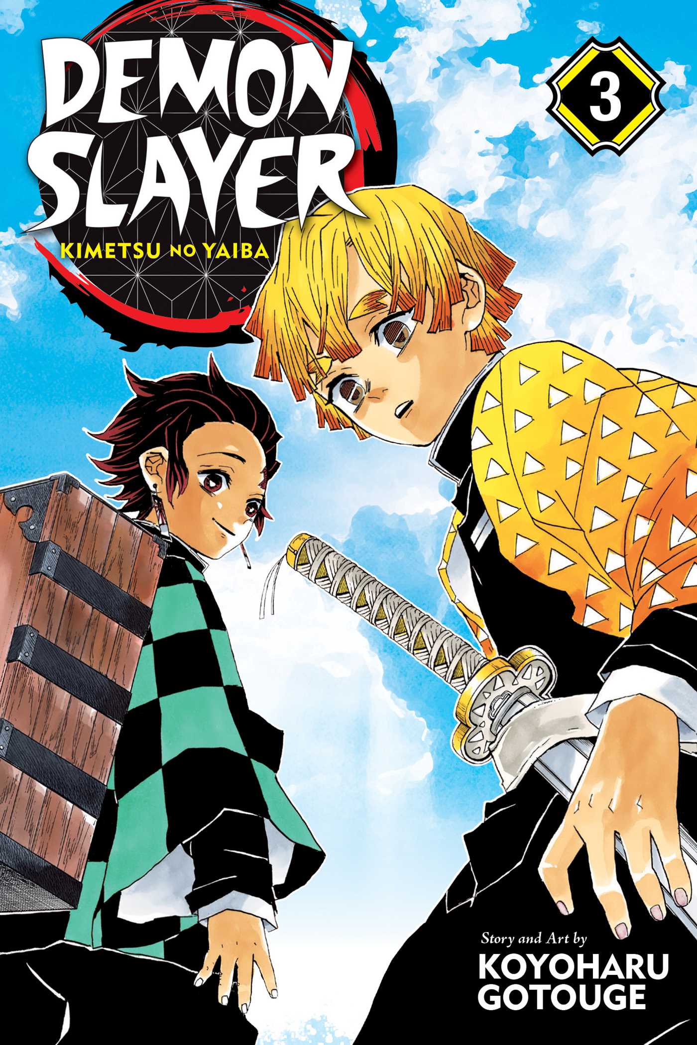 Demon Slayer: Kimetsu no Yaiba, Vol. 3 — manga cover