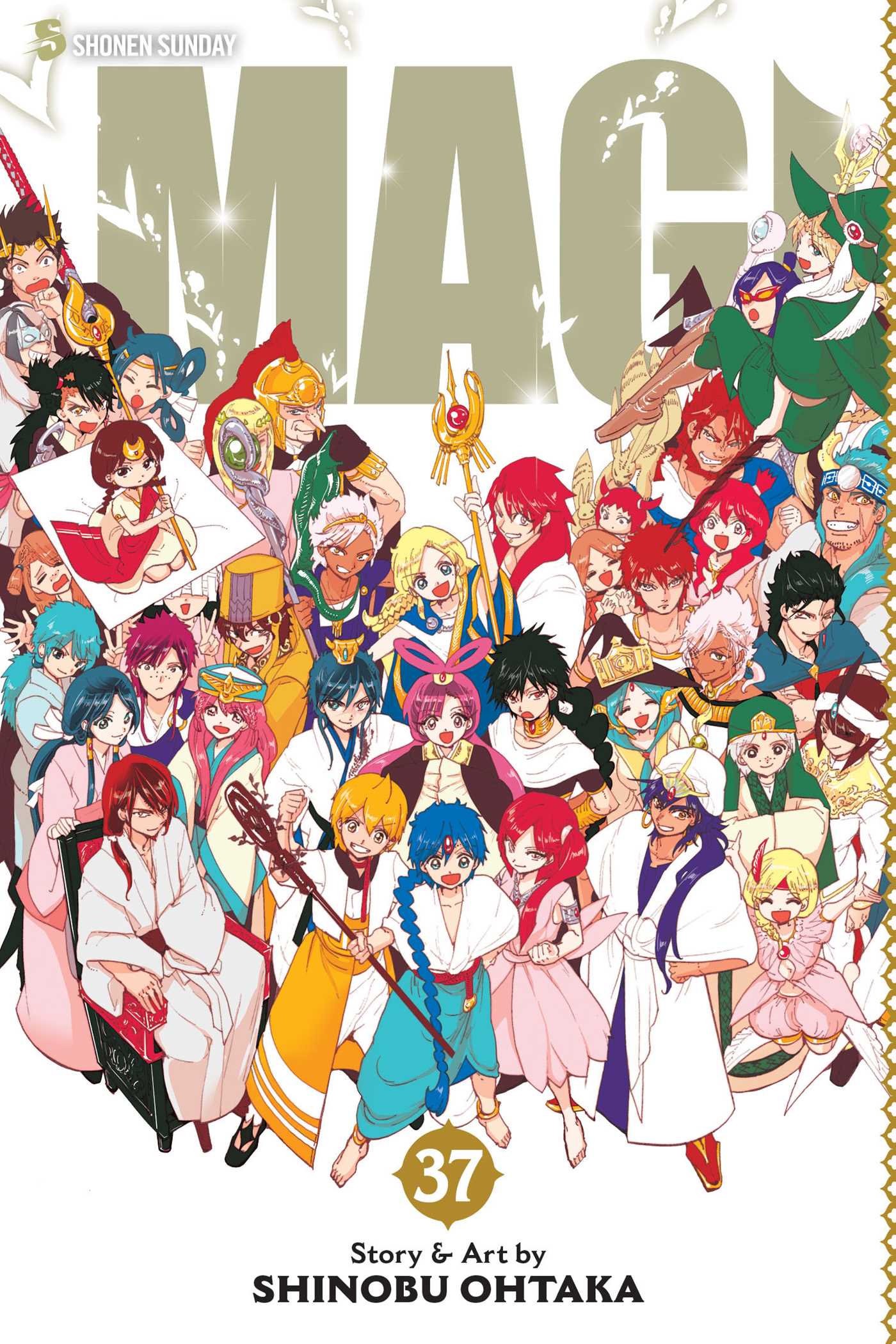 Magi: The Labyrinth of Magic, Vol. 37 — manga cover