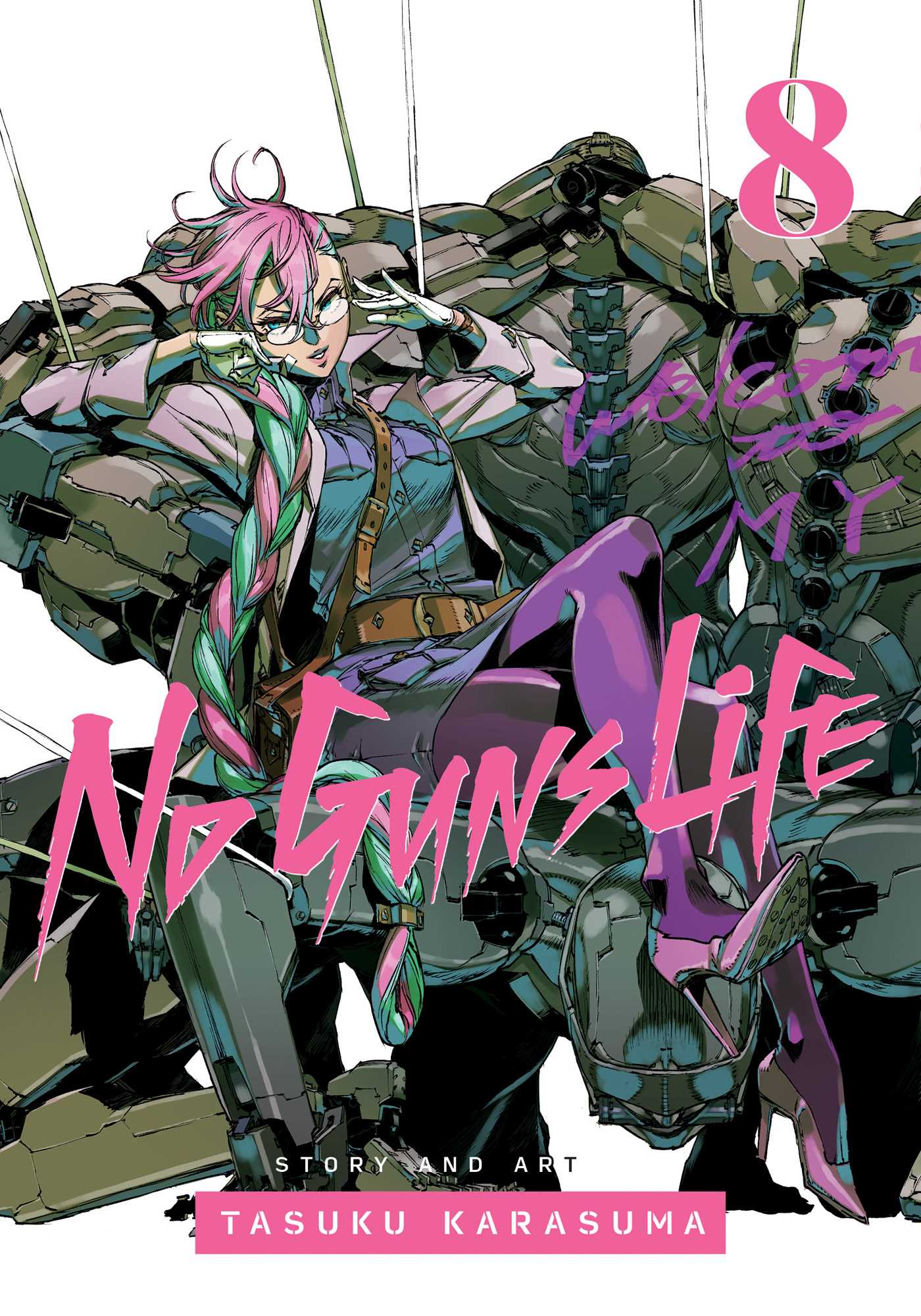 No Guns Life, Vol. 8 — manga cover