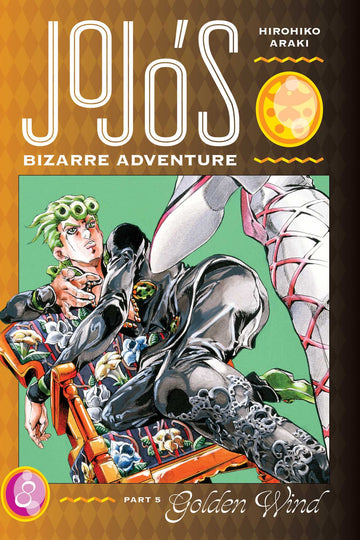 JoJo's Bizarre Adventure: Part 5--Golden Wind, Vol. 8 — manga cover