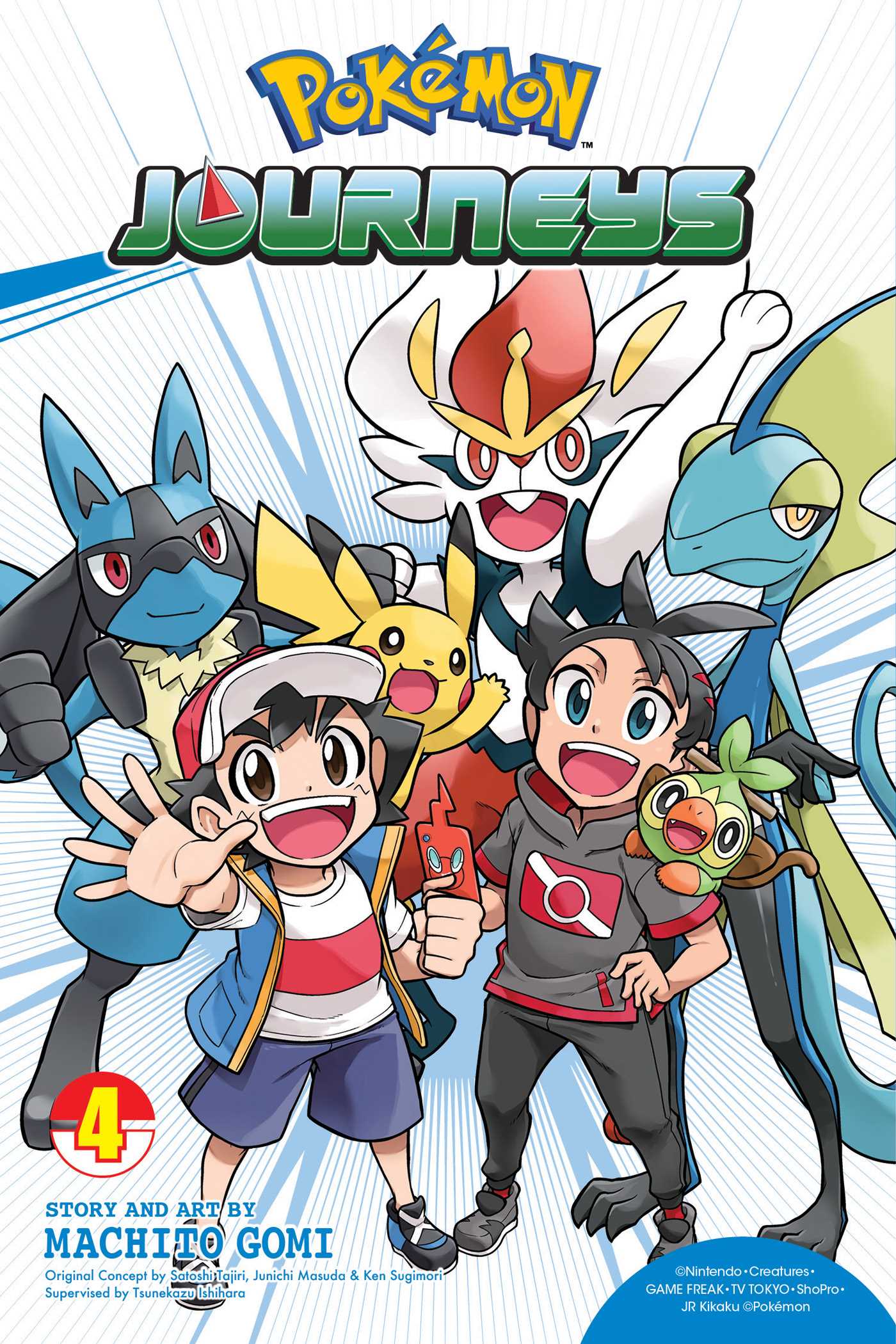 Pokémon Journeys, Vol. 4 — manga cover