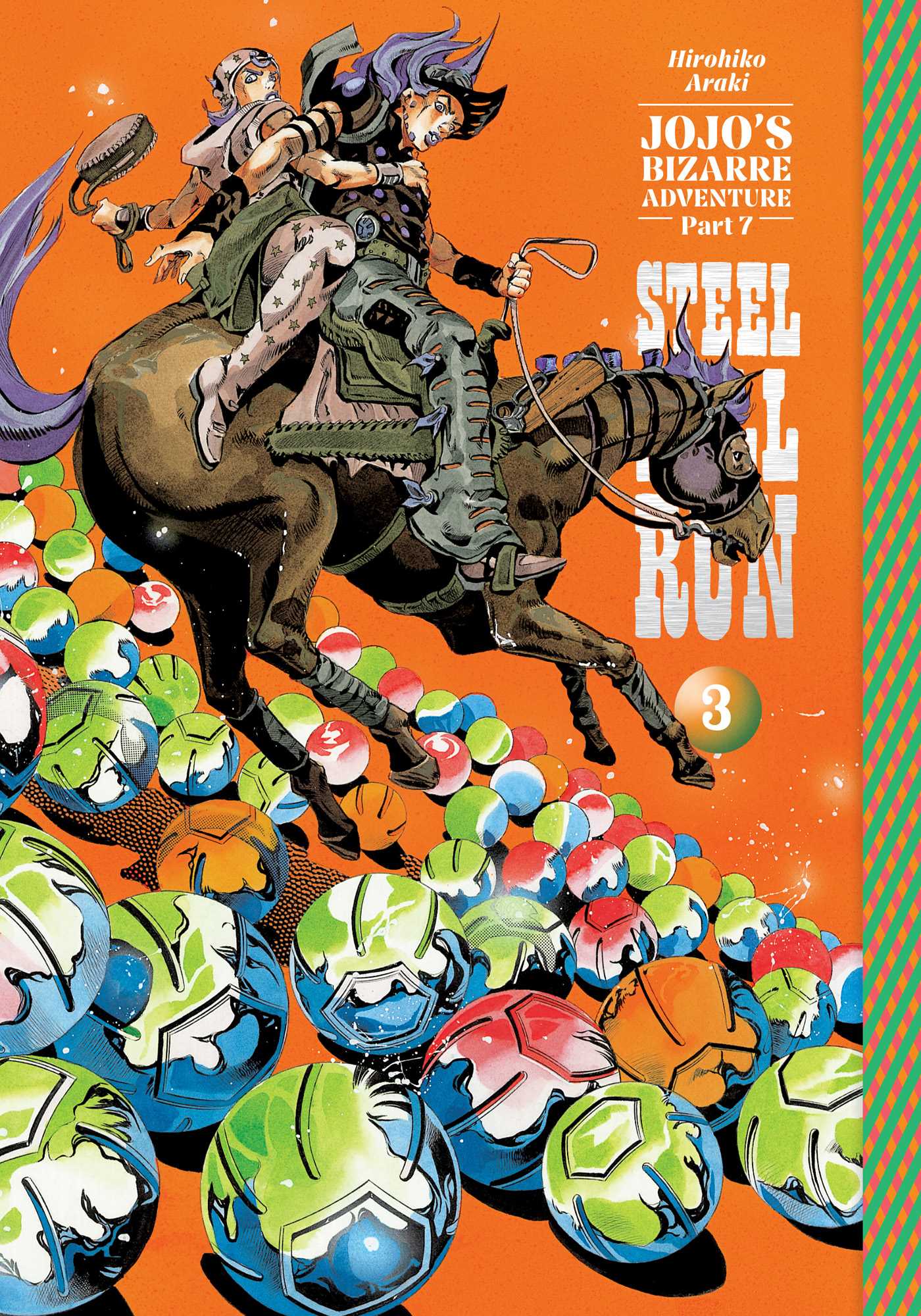 JoJo's Bizarre Adventure: Part 7--Steel Ball Run, Vol. 3 — manga cover