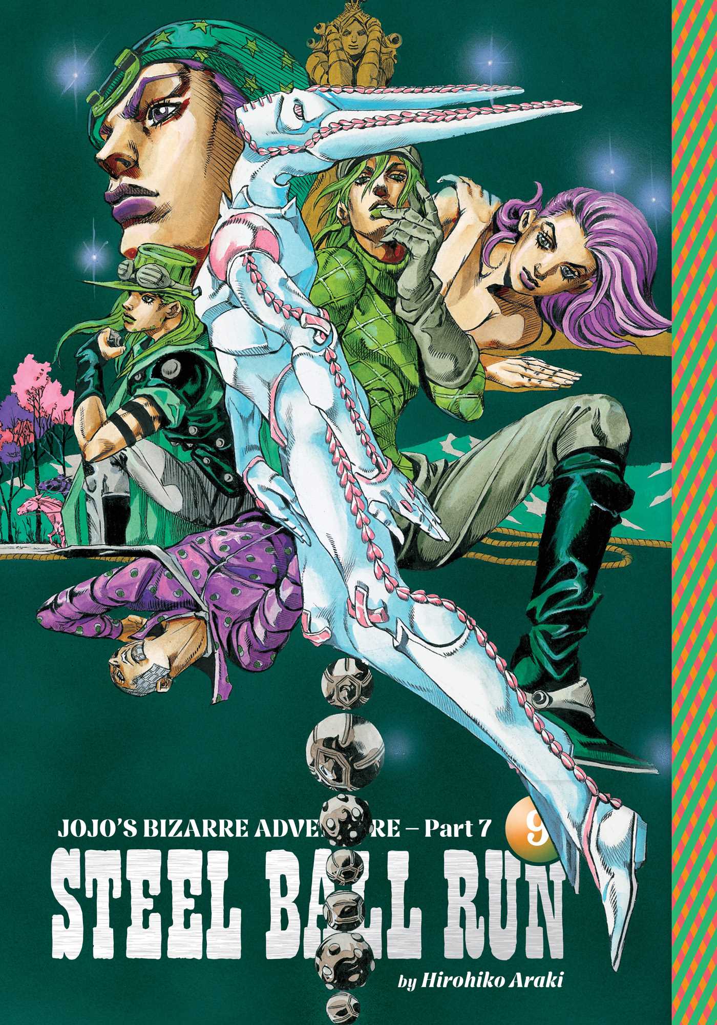 JoJo's Bizarre Adventure: Part 7--Steel Ball Run, Vol. 9 — manga cover