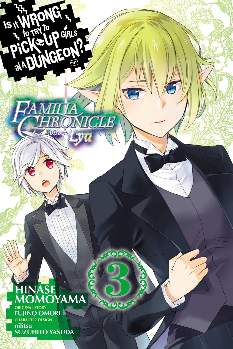Is It Wrong to Try to Pick Up Girls in a Dungeon? Familia Chronicle Episode Lyu, Vol. 3 (manga) — manga cover