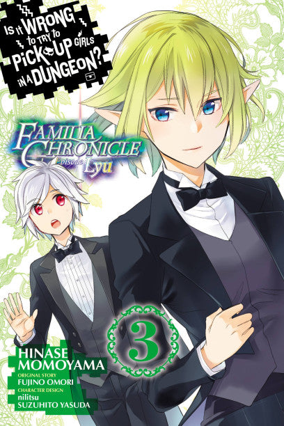 Is It Wrong to Try to Pick Up Girls in a Dungeon? Familia Chronicle Episode Lyu, Vol. 3 (manga) — manga cover