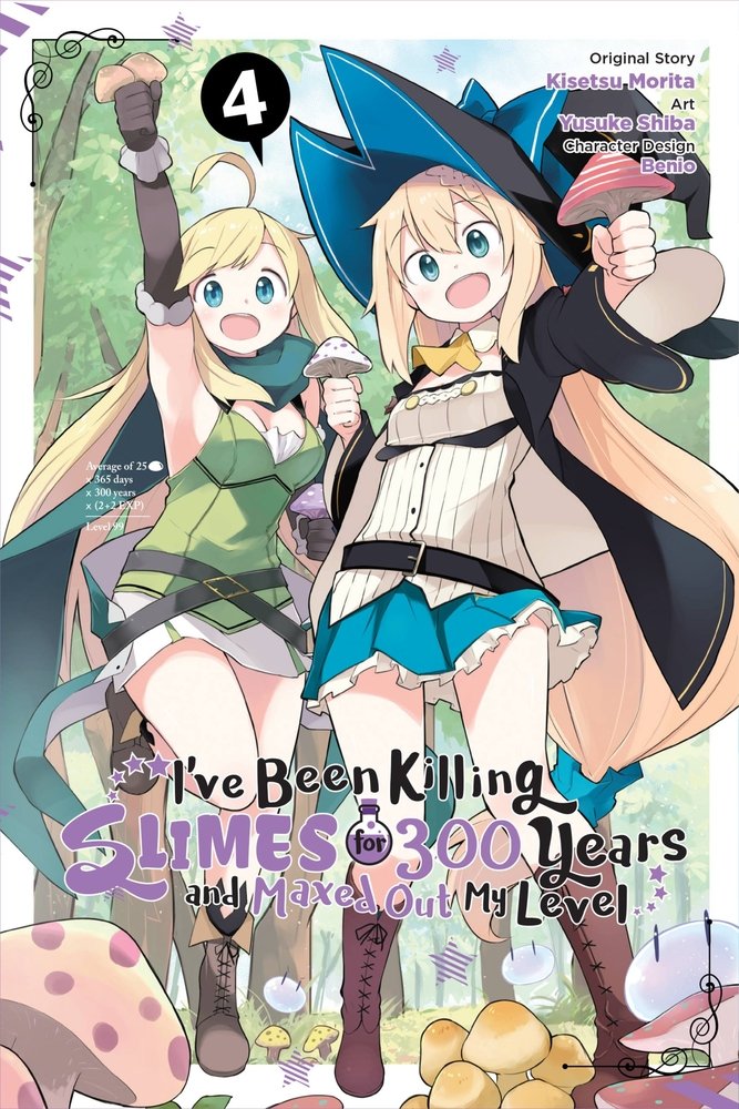 I've Been Killing Slimes for 300 Years and Maxed Out My Level, Vol. 4 (manga) — manga cover