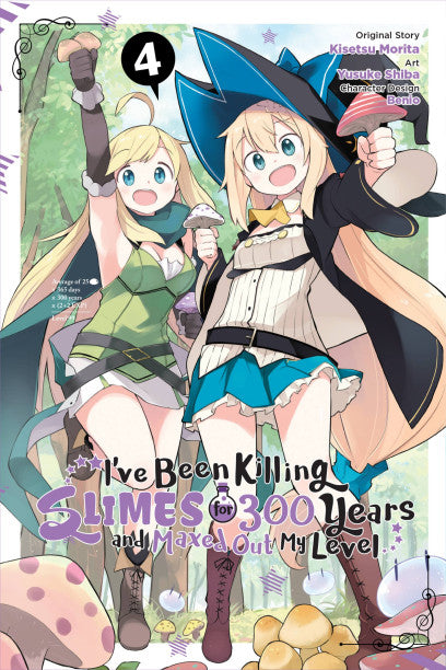I've Been Killing Slimes for 300 Years and Maxed Out My Level, Vol. 4 (manga) — manga cover