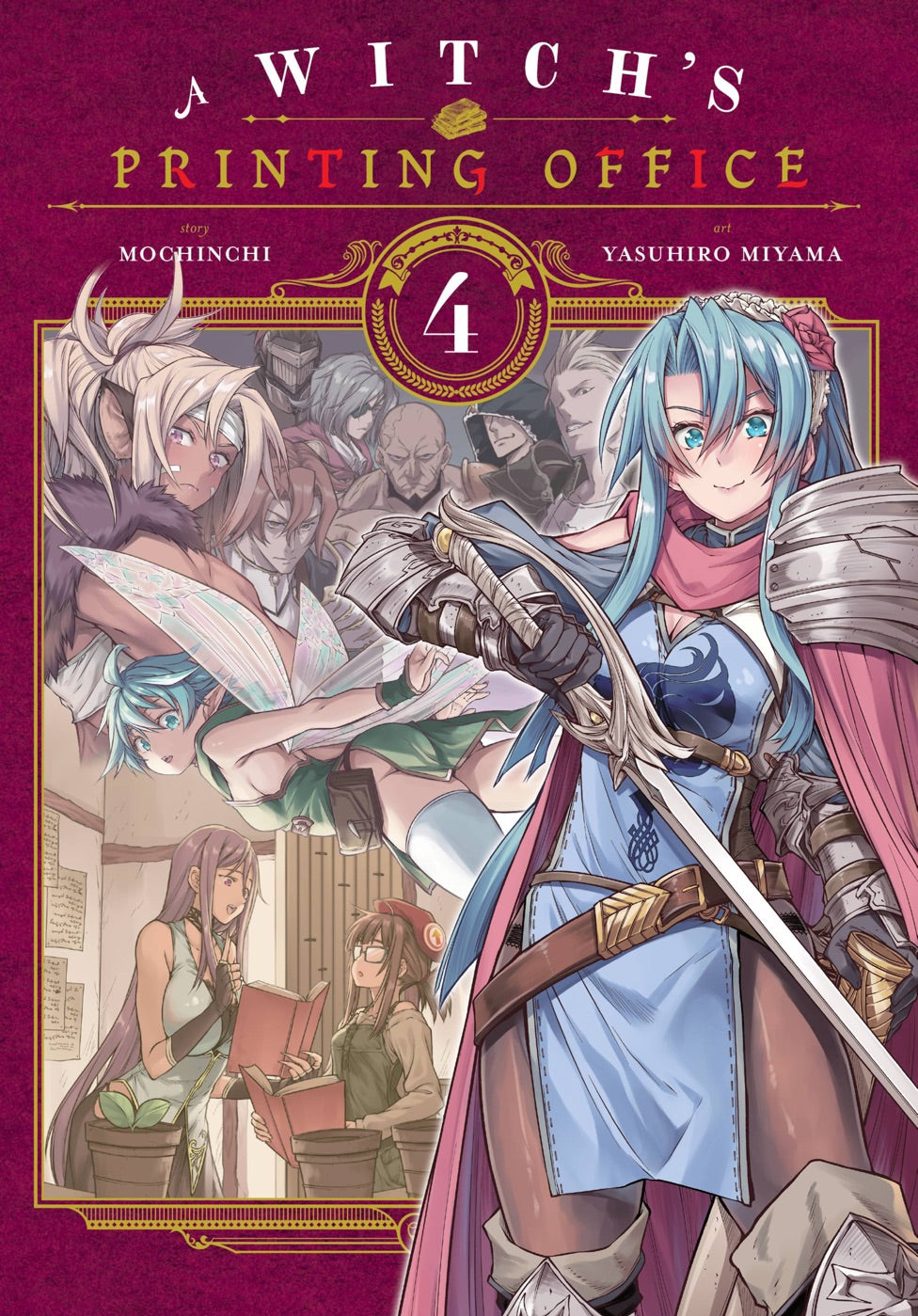 A Witch's Printing Office, Vol. 4 — manga cover