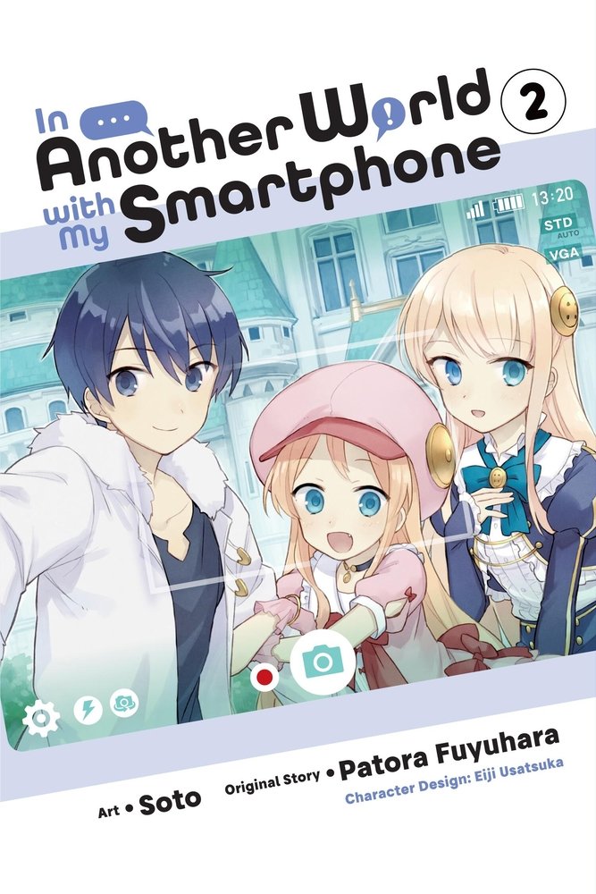 In Another World with My Smartphone, Vol. 2 (manga) — manga cover