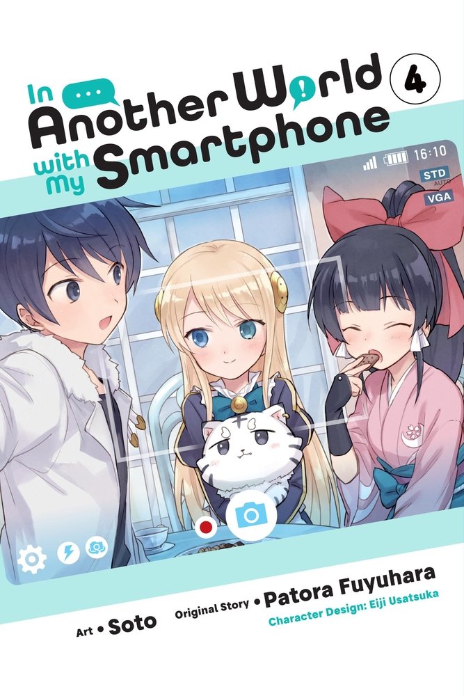 In Another World with My Smartphone, Vol. 4 (manga) — manga cover