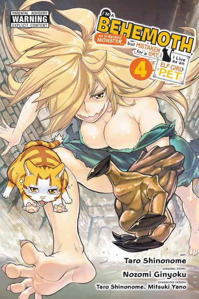 I'm a Behemoth, an S-Ranked Monster, but Mistaken for a Cat, I Live as an Elf Girl's Pet, Vol. 4 (manga) — manga cover