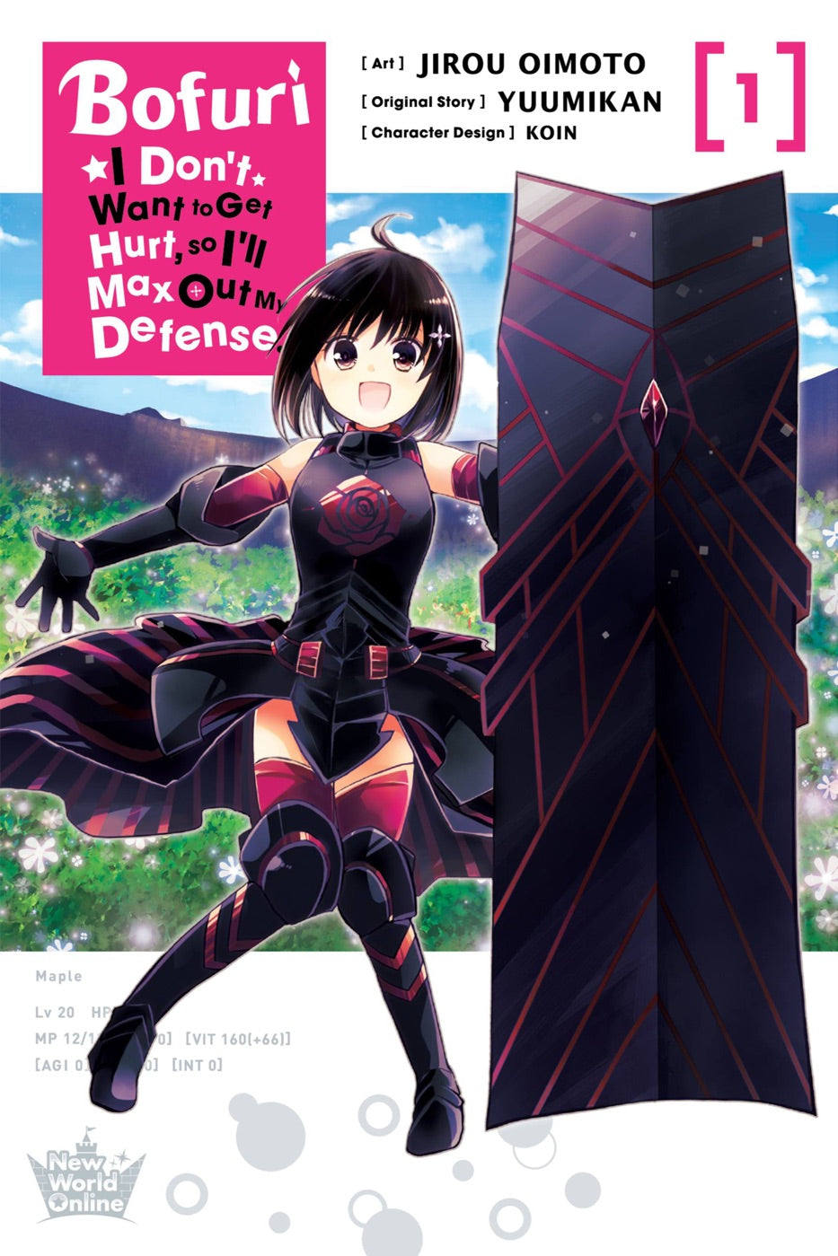 Bofuri: I Don't Want to Get Hurt, so I'll Max Out My Defense., Vol. 1 (manga) — manga cover