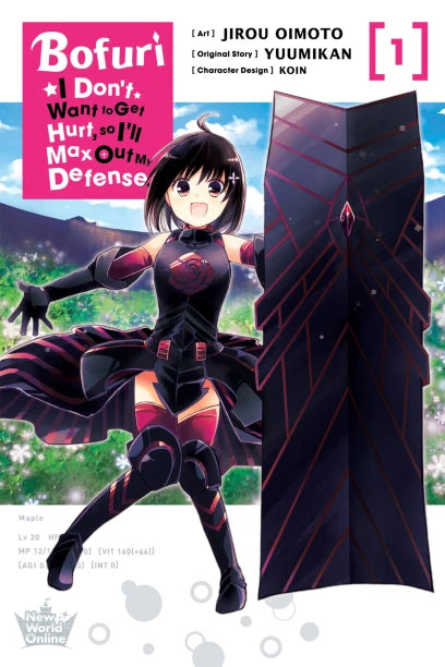 Bofuri: I Don't Want to Get Hurt, so I'll Max Out My Defense., Vol. 1 (manga) — manga cover
