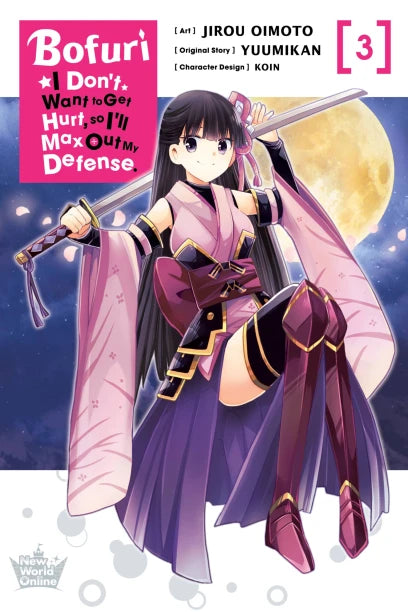 Bofuri: I Don't Want to Get Hurt, so I'll Max Out My Defense., Vol. 3 (manga) — manga cover