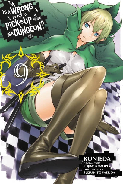 Is It Wrong to Try to Pick Up Girls in a Dungeon?, Vol. 9 (manga) — manga cover