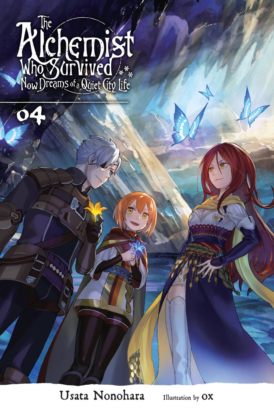 The Alchemist Who Survived Now Dreams of a Quiet City Life, Vol. 4 (light novel) — manga cover