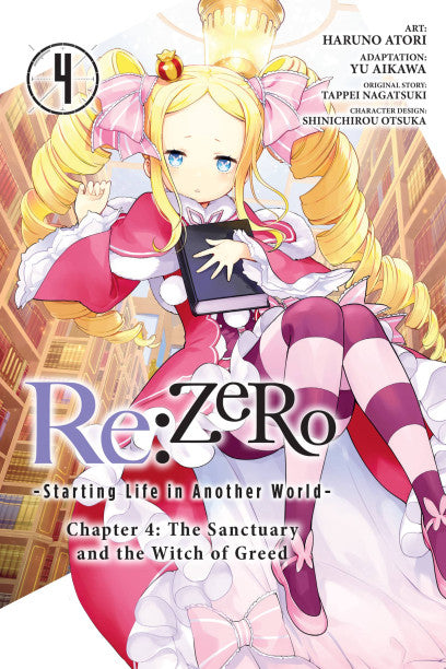 Re:ZERO -Starting Life in Another World-, Chapter 4: The Sanctuary and the Witch of Greed, Vol. 4 (manga) — manga cover