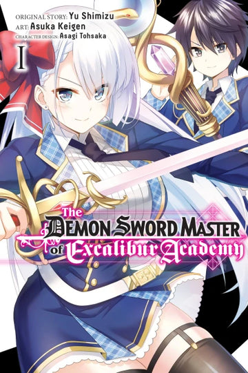 The Demon Sword Master of Excalibur Academy, Vol. 1 (manga) — manga cover