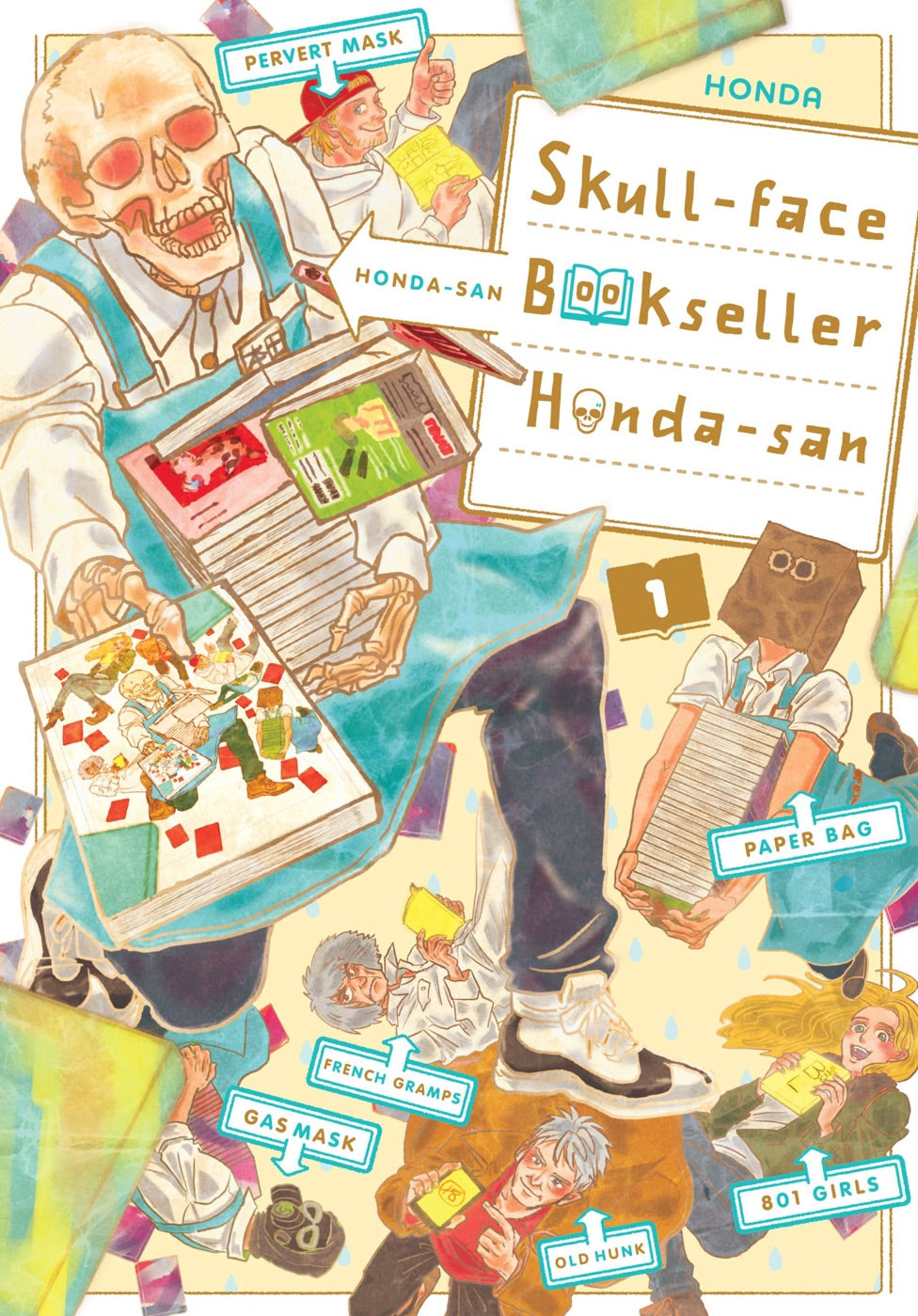Skull-face Bookseller Honda-san, Vol. 1 — manga cover