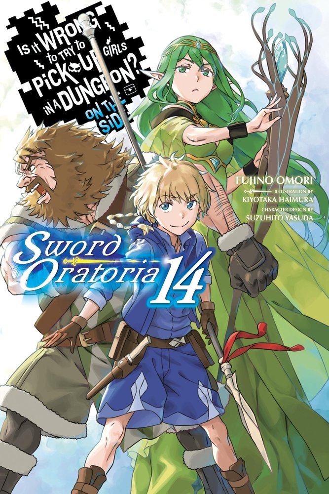 Is It Wrong to Try to Pick Up Girls in a Dungeon? On the Side: Sword Oratoria, Vol. 14 (light novel) — manga cover