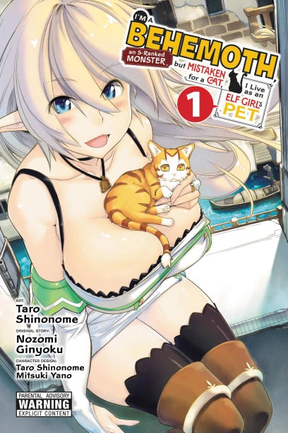 I'm a Behemoth, an S-Ranked Monster, but Mistaken for a Cat, I Live as an Elf Girl's Pet, Vol. 1 (manga) — manga cover