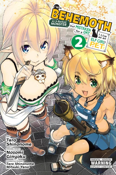 I'm a Behemoth, an S-Ranked Monster, but Mistaken for a Cat, I Live as an Elf Girl's Pet, Vol. 2 (manga) — manga cover