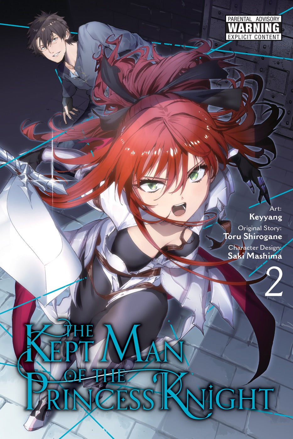 The Kept Man of the Princess Knight, Vol. 2 (manga) — manga cover