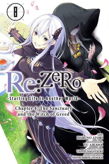 Re:ZERO -Starting Life in Another World-, Chapter 4: The Sanctuary and the Witch of Greed, Vol. 8 (manga) — manga cover